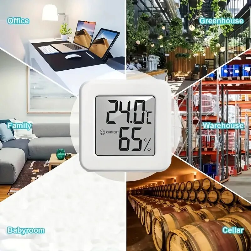 Temperature Humidity Sensor - Termometer Higrometer Digital Termometer Dalam Ruangan