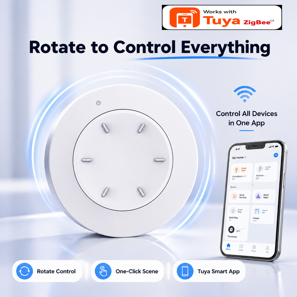 Home Automation Ideas - Sakelar Kenop ZigBee Pintar Bekerja dengan
