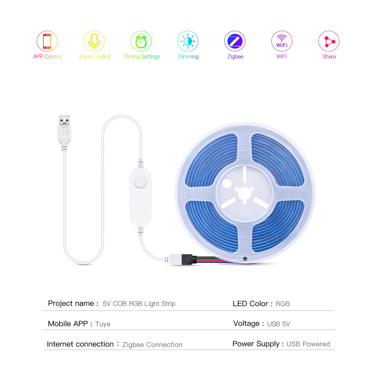 Lampu LED Strip ZigBee Smart T - Zigbee Coordinator Stick ulasan dan harga